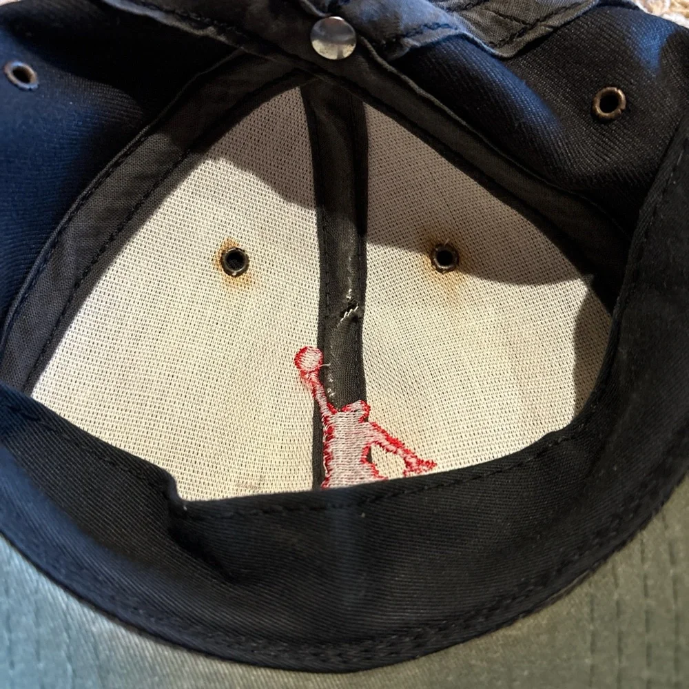 90s Vintage Nike Jordan Hat - Black with Red stitching - Picture 3 of 4